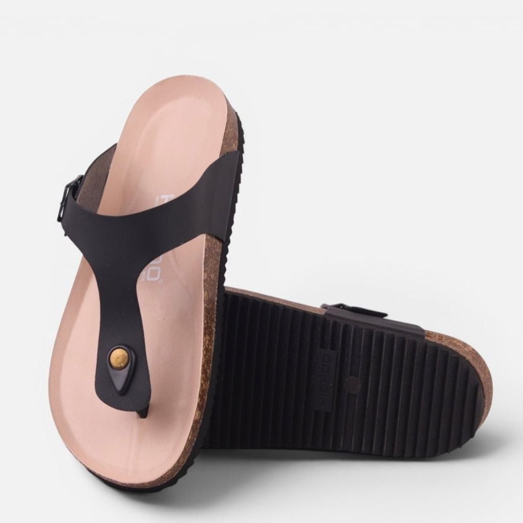 Dép đế trấu birken xỏ ngón premium HISHOO B116
