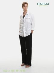Quần dài nam Linen Solene HISHOO Thoáng mát giữ form mặc đi chơi đi làm Q3T001