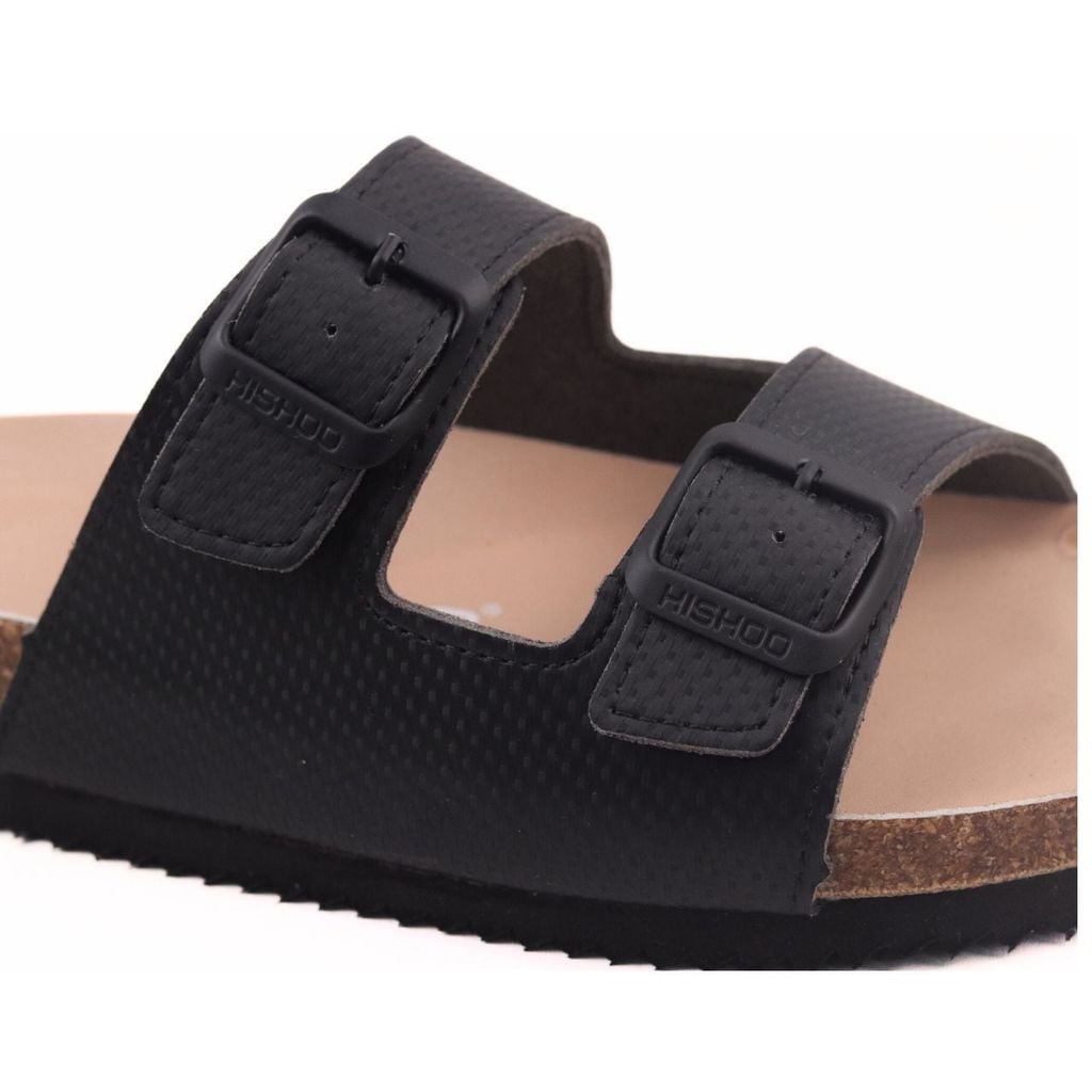 Dép đế trấu birken 2 khoá premium HISHOO B093