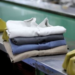 Áo Sơ Mi Nam Relax Form Rộng, Cổ Danton, Lai Ngang Linen Solene Vải Mềm Mát HISHOO A1T004