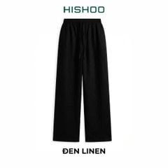Quần dài nam Linen Solene HISHOO Thoáng mát giữ form mặc đi chơi đi làm Q3T001
