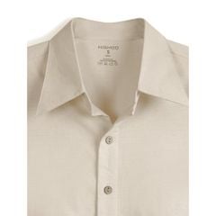 Áo Sơ Mi Nút Gỗ Tay Dài Nữ Relax Form Rộng, Cổ Thường, Lai Ngang Linen Solene Vải Mềm Mát HISHOO A2G003