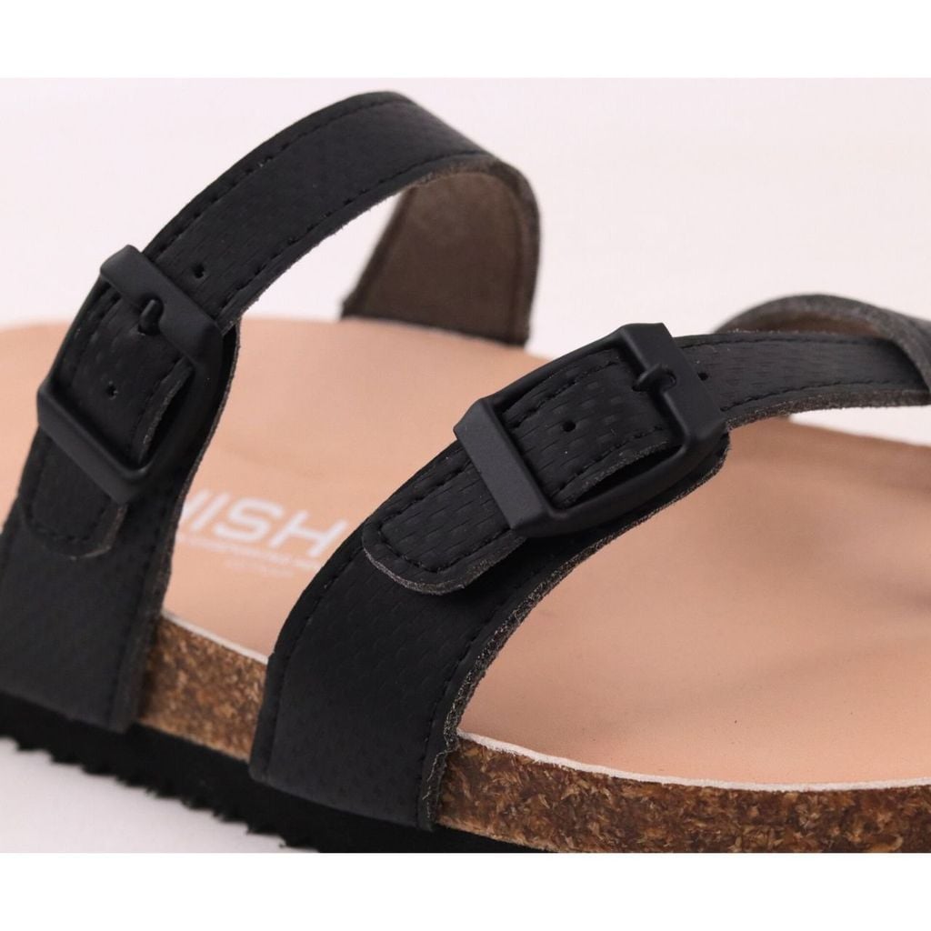 Dép đế trấu birken xỏ ngón Crosshatch Premium HISHOO B098