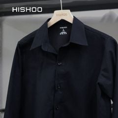 Áo Sơ Mi Tay Dài Nữ Relax Form Rộng, Cổ Thường, Lai Ngang Linen Solene Vải Mềm Mát HISHOO A2G003