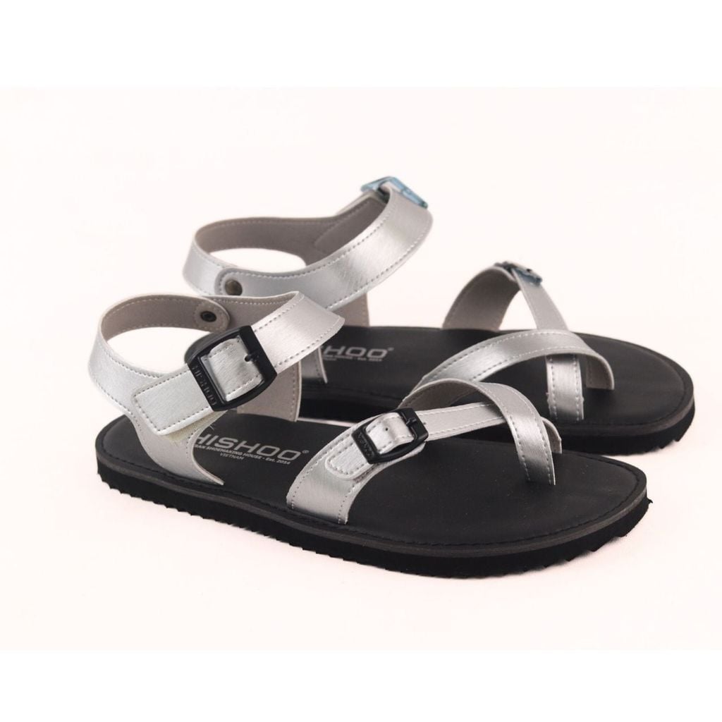 Dép Sandal Daily Trek sandal (sandal đi bộ đường dài) Nam xỏ ngón Bạc lót da premium Felix HISHOO P118