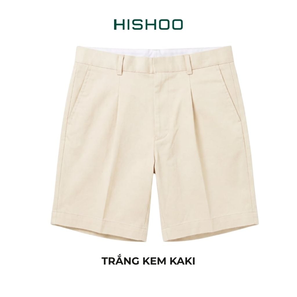 Quần short nam kaki Formax HISHOO Thoáng mát giữ form mặc đi chơi đi làm Q2T001