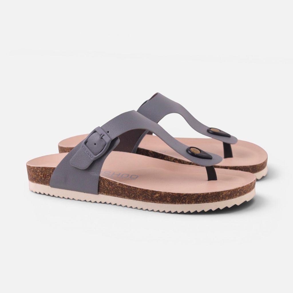 Dép đế trấu birken xỏ ngón premium HISHOO B116