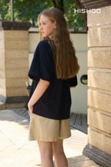 Áo Sơ Mi Nữ Relax Form Rộng Linen Solene Vải Mềm Mát HISHOO AG002