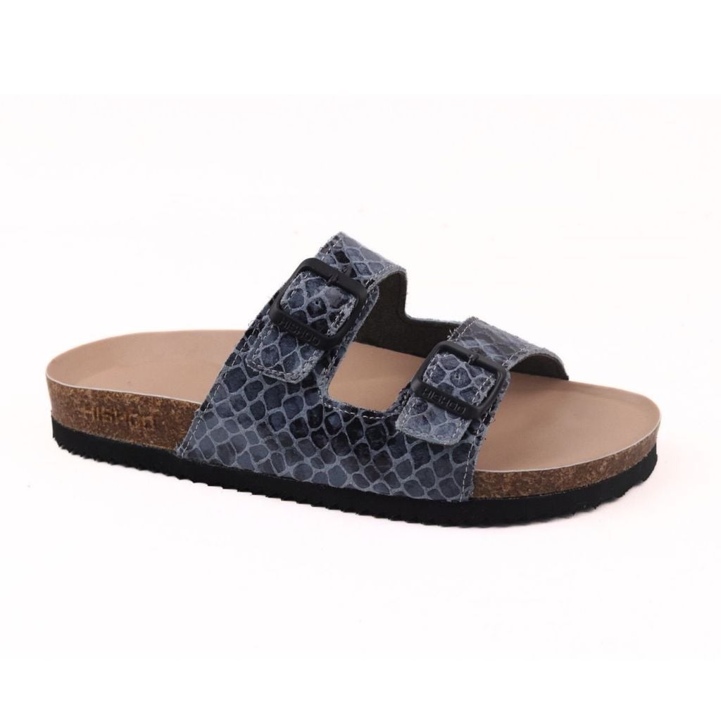 Dép đế trấu birken 2 khoá Vân Đá premium HISHOO B093