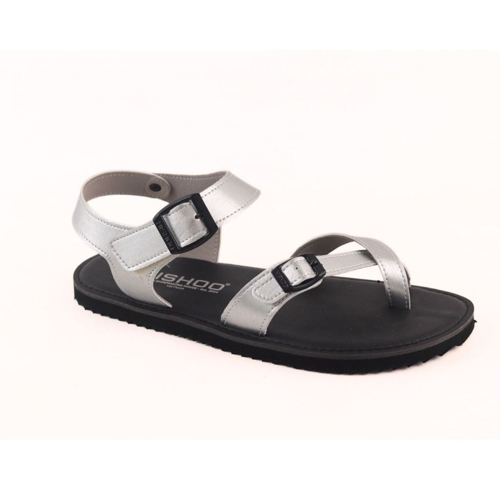 Dép Sandal Daily Trek sandal (sandal đi bộ đường dài) Nam xỏ ngón Bạc lót da premium Felix HISHOO P118