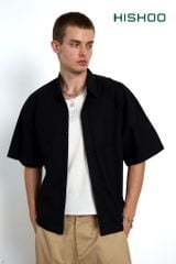 Áo Sơ Mi Nam Relax Form Rộng Linen Solene Vải Mềm Mát HISHOO AB001
