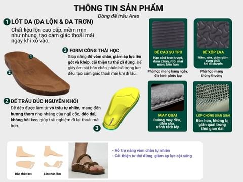 Dép đế trấu birken xỏ ngón MẶT ĐEN da SAFFIANO Hishoo M098