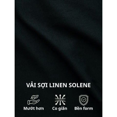 Áo Sơ Mi Xám Tro Nữ Tay Ngắn Relax Form Rộng, Cổ Tàu Vuông, Linen Solene Vải Mềm Mát HISHOO A4G002