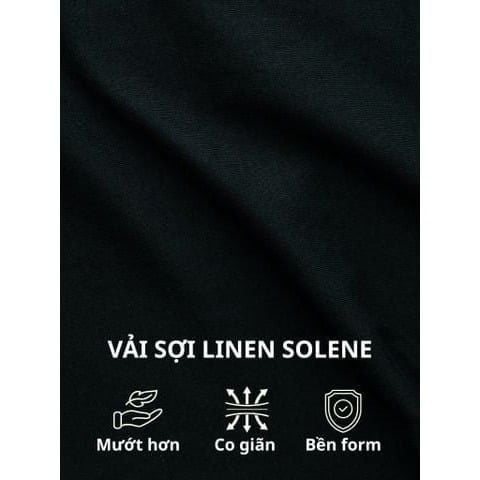 Áo Sơ Mi Nam Relax Form Rộng, Cổ Danton, Lai Ngang Linen Solene Vải Mềm Mát HISHOO A1T004