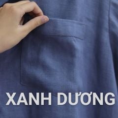 Áo Sơ Mi Nam Relax Form Rộng, Cổ Danton, Lai Ngang Linen Solene Vải Mềm Mát HISHOO A1T004
