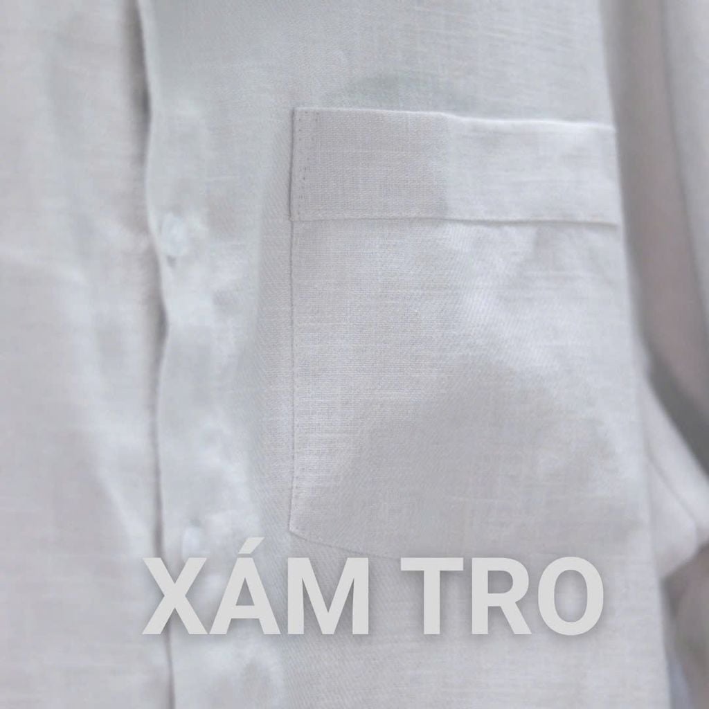 Áo Sơ Mi Nam Relax Form Rộng, Cổ Tàu Vuông, Lai Ngang Linen Solene Vải Mềm Mát HISHOO A1T002