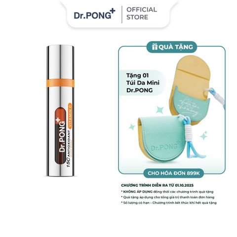  Serum Vitamin C dưỡng trắng,mờ thâm, thu nhỏ lỗ chân lông và chống oxy hóa, Dr.Pong 15c Antioxidant Vitamin C Shake Shake 10ml 