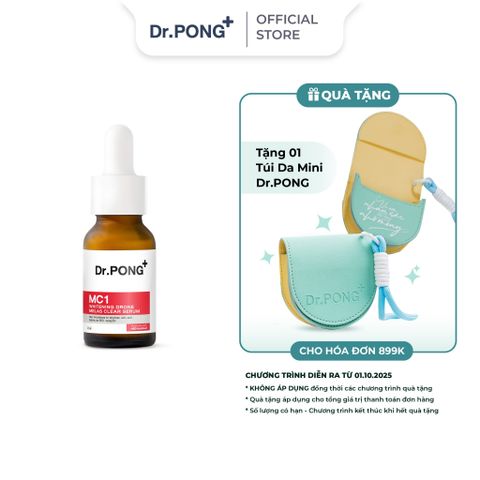  Serum giảm nám, tàn nhang Dr.PONG MC1 Whitening Drone Melas Clear 16ml 