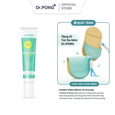  Gel chấm giảm mụn Dr.PONG 28H Whitening Drone Acne Clear Spot 10g 