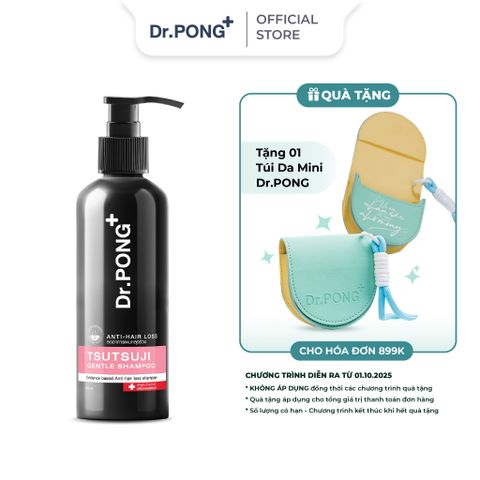  Dầu gội giảm rụng tóc, hỗ trợ mọc tóc Dr.PONG Tsutsuji Gentle 200ml 