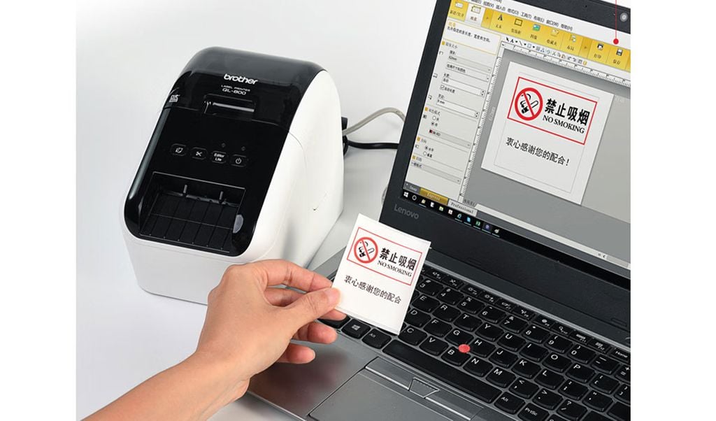 Máy in tem giấy Brother QL 820NWB