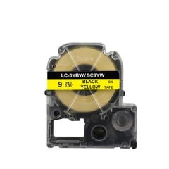 Nhãn in Tepra 9mm - Đen/vàng