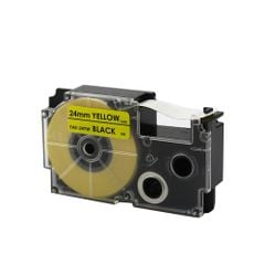 Nhãn in Tepra 24mm - Đen/Vàng