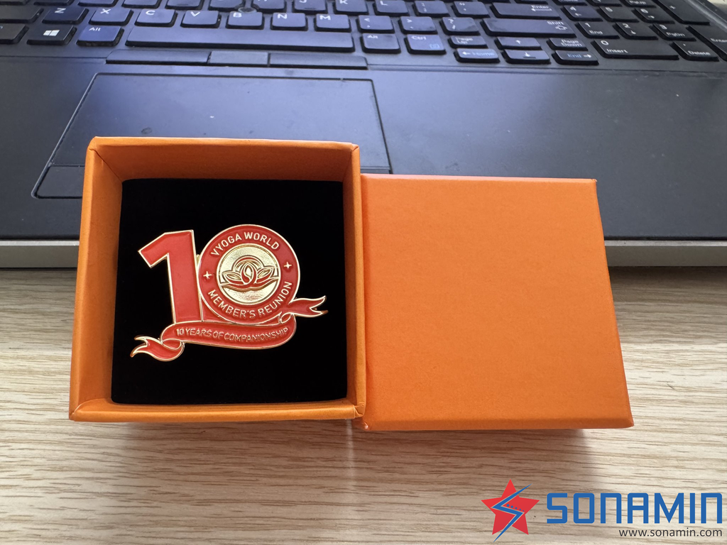 In hộp cứng đựng huy hiệu, pin cái áo