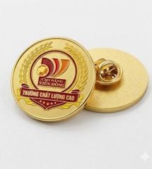 Huy hiệu kim loại mạ vàng