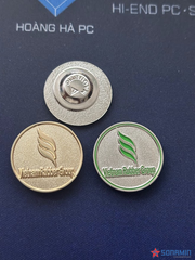 Huy hiệu cài áo mạ vàng 24k