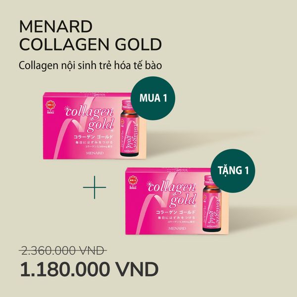  [Mua 1 tặng 1] Menard Collagen Gold 10 chai 