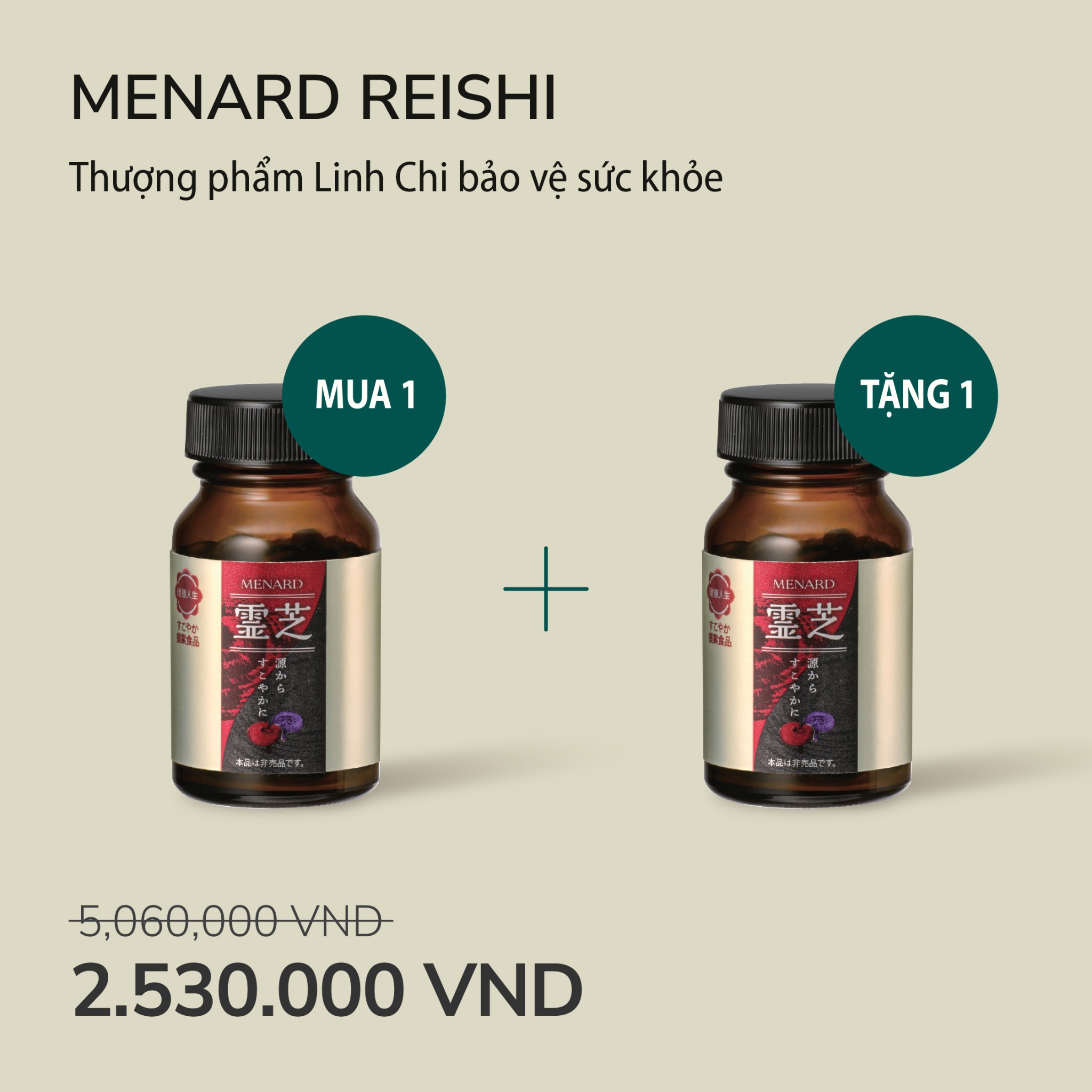 Mua 1 tặng 1 Menard Reishi (50 viên)