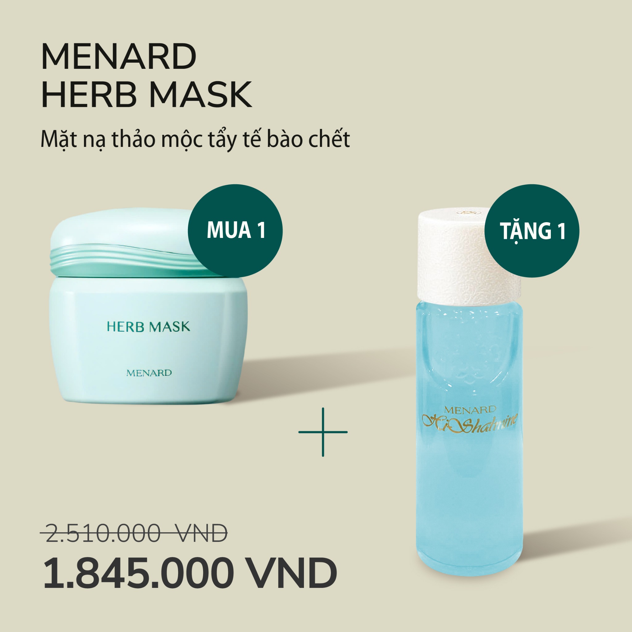Mặt nạ thảo dược Herb Mask dưỡng ẩm tẩy tế bào chết giá tốt
