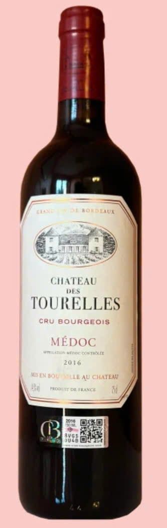 CHATEAU dé TOURELLES Cru BOURGeois MÉDOC 2016 PHÁP