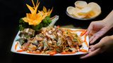  Giant Trapezium Horse Conch And Banana Blossom Salad - Gỏi Bắp Chuối Ốc Đỏ Đại (Giá tính theo 1 con 300 gram) 