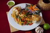  Pan-fried Live Mantis Shrimp With Tamarind Sauce - Tôm Tích Rang Me (Giá tính theo phần 300 gram) 