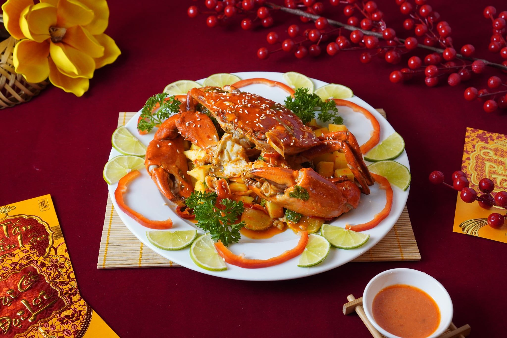  Pan-fried Ca Mau Crab With Thai Sauce - Cua Cà Mau Sốt Thái (Giá tính theo 1 con 300 gram) 