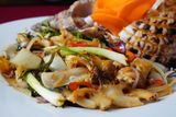 Stir-fried Triton's Trumpet Snail With Basil - Ốc Hoàng Hậu Xào Lá Quế (Giá tính theo 1 con 1 kg) 