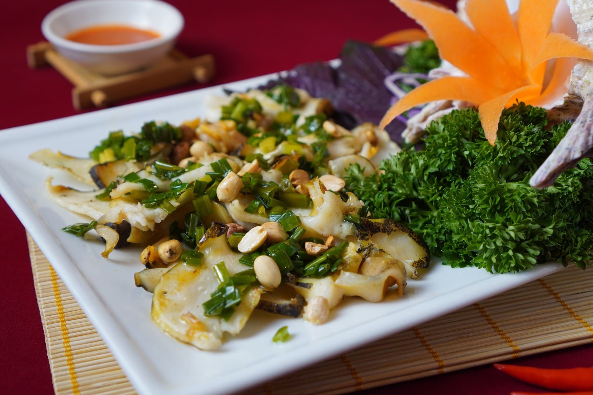  Grilled Giant Ramose Murex Snail With Scallion - Ốc Gai Đại Nướng Mỡ Hành (Giá tính theo 1 con 800 gram) 