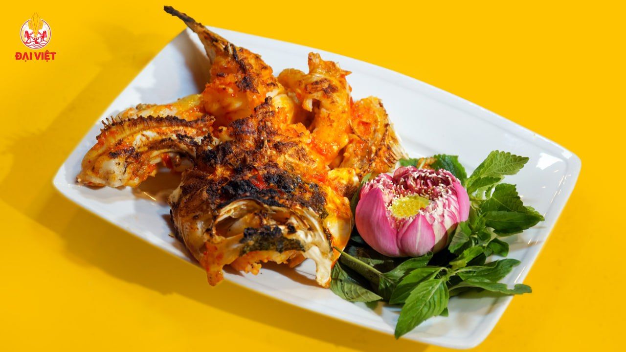  Grilled Stonefish With Salt And Chili - Cá mặt quỷ nướng muối ớt (con 1kg) 