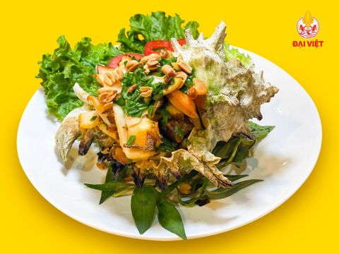  Grilled Giant Ramose Murex Snail With Scallion - Ốc Gai Đại Nướng Mỡ Hành (Giá tính theo 1 con 800 gram) 