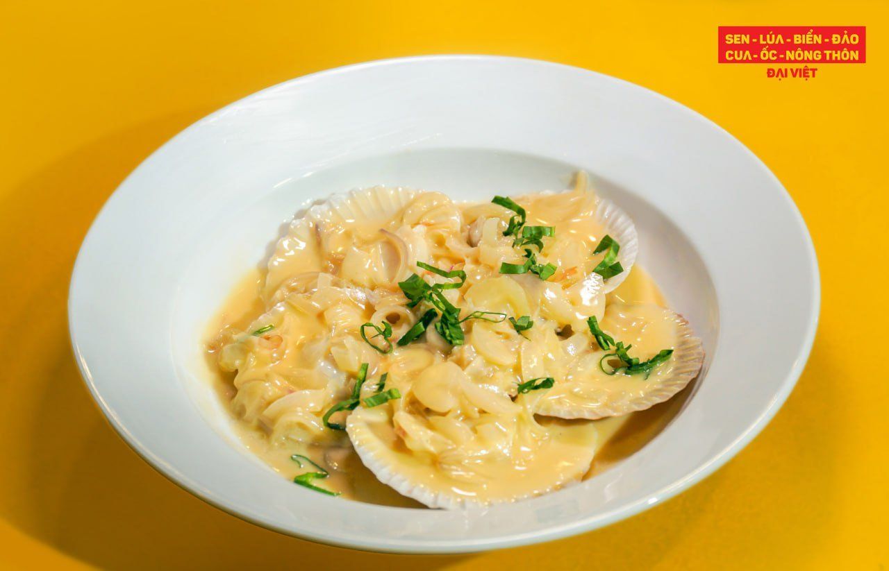  Scallop Cooked With Phu Quoc Coconut Milk - Sò Điệp Sốt Sữa Dừa Phú Quốc 