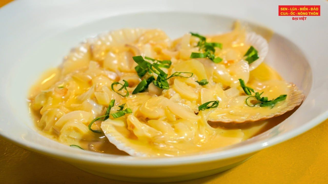  Scallop Cooked With Phu Quoc Coconut Milk - Sò Điệp Sốt Sữa Dừa Phú Quốc 