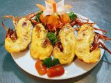  Baked Scalloped Spiny Lobster With Cheese - Tôm Hùm Xanh Đút Lò Phô Mai (Giá tính theo 1 con 600 gram) 