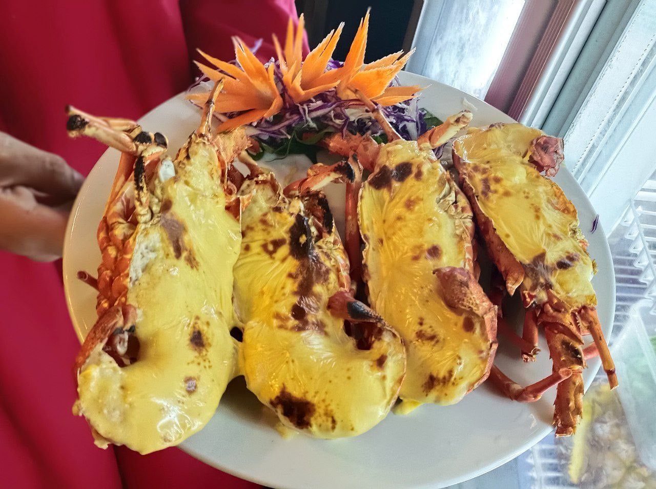  Baked Scalloped Spiny Lobster With Cheese - Tôm Hùm Xanh Đút Lò Phô Mai (Giá tính theo 1 con 600 gram) 