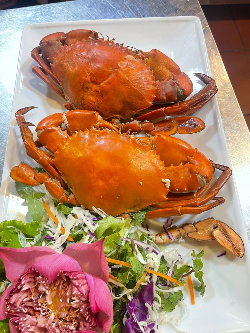  Steamed Ca Mau Crab - Cua Cà Mau Hấp (Giá tính theo 1 con 300 gram) 