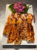  Grilled Live Mantis Shrimp With Salt & Chilli - Tôm Tích Nướng Muối Ớt (Giá tính theo phần 300 gram) 