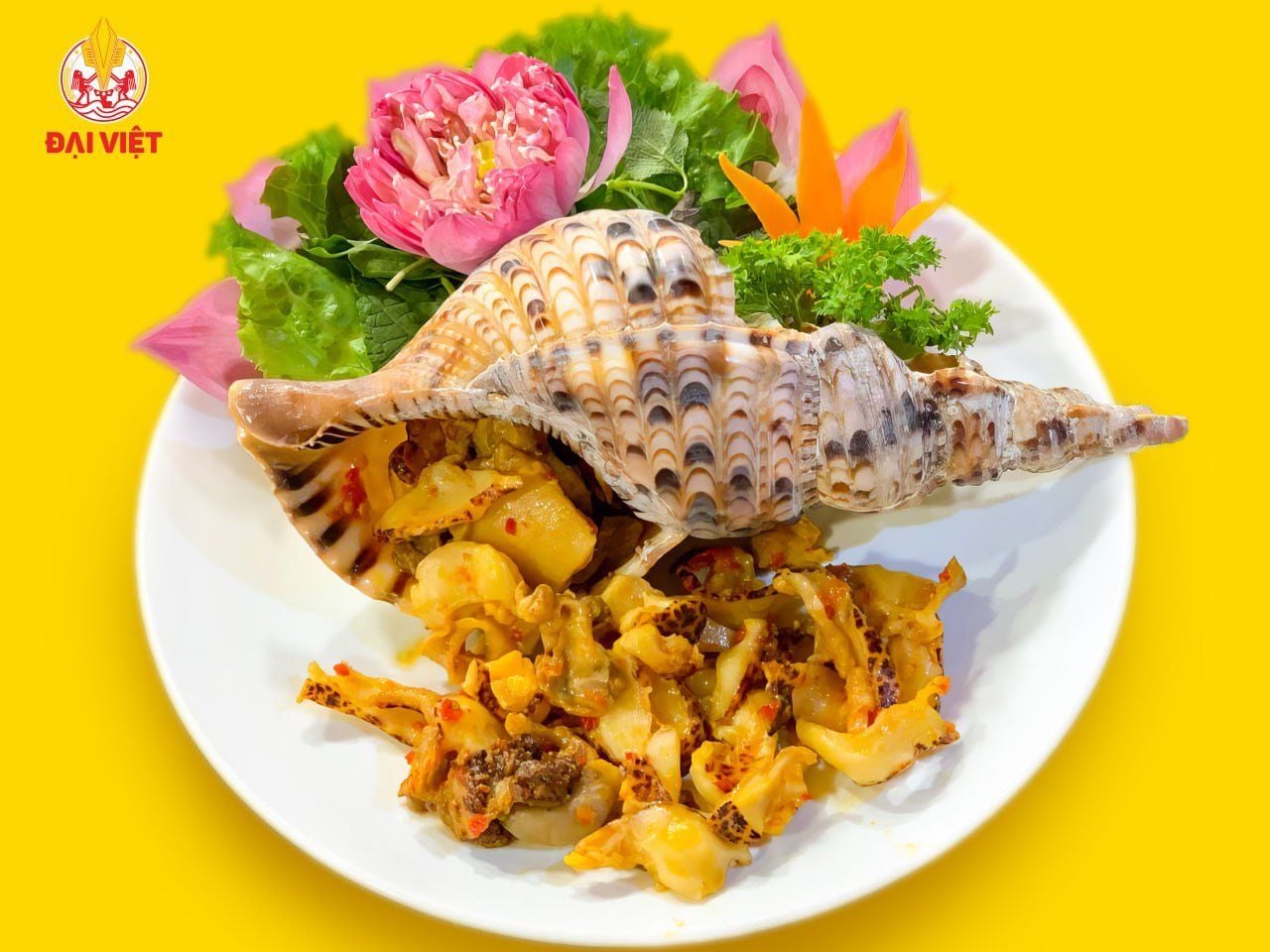  Grilled Triton's Trumpet Snail With Salt & Chilli - Ốc Hoàng Hậu Nướng Muối Ớt (Giá tính theo 1 con 1kg) 