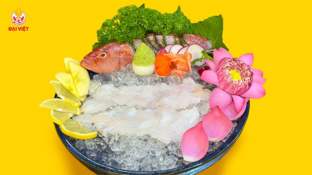  Red Grouper Sashimi (set 800 gram) - Sashimi Cá Mú Đỏ (1 con 800 gram) 