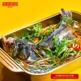  Steamed Grouper with Soy Sauce - Cá Bống Mú Hấp Xì Dầu (Giá tính theo 1 con 1 kg) 